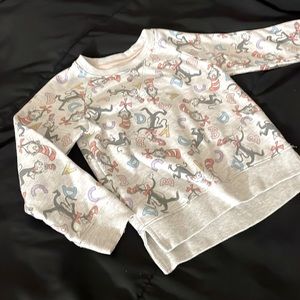 Toddler Girl All over Print Dr. Seuss Sweatshirt 5T